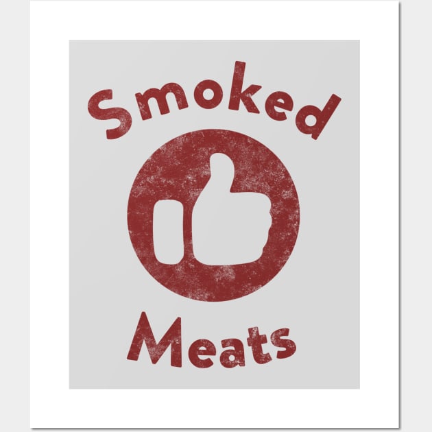 BBQ Smoked Meats Meme Wall Art by karutees